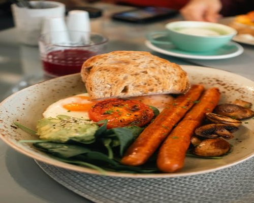 healthy nutritious food plate
